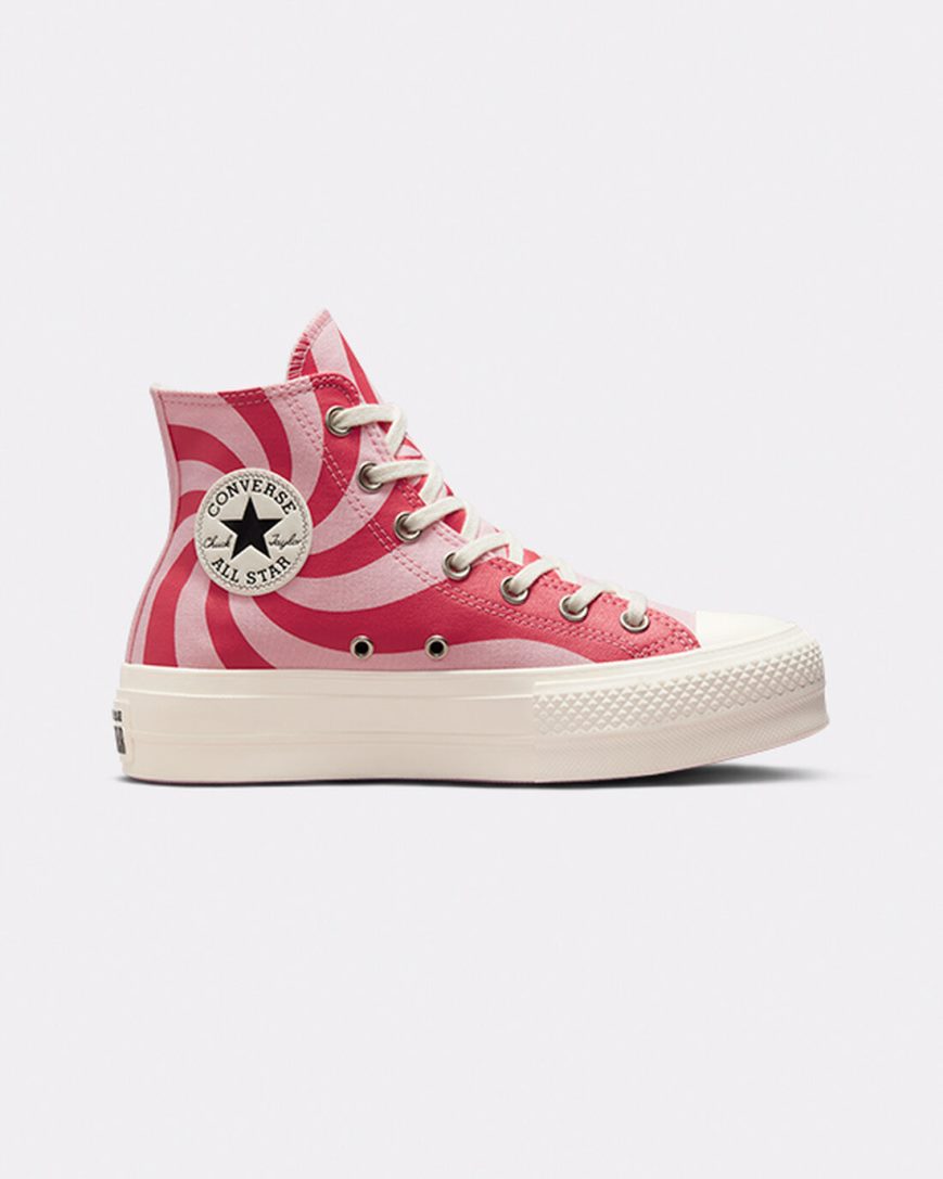 Women\'s Converse Chuck Taylor All Star Lift Color Candy High Top Platform Shoes Orange Pink | AU 3C619N